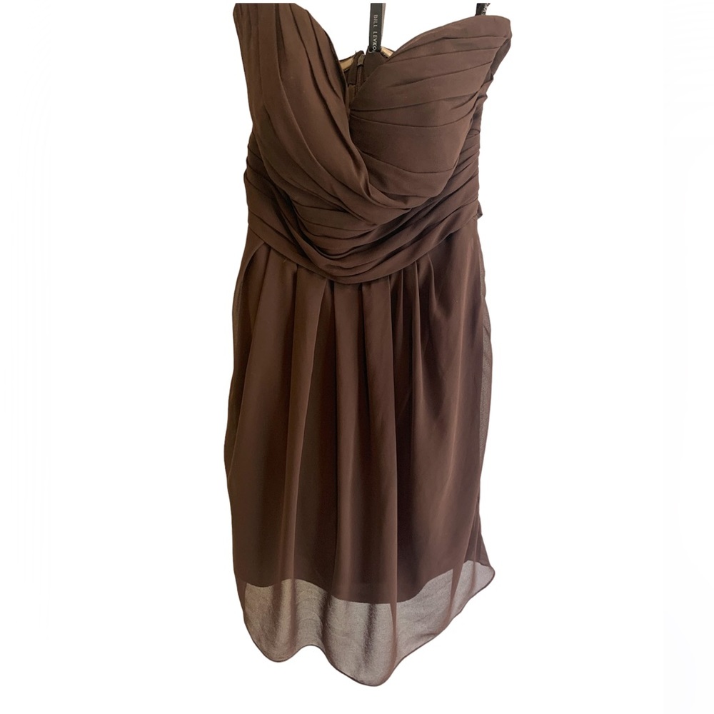 Bill Levkroff Brown Bridesmaid/Prom/Evening Dress🤤🤩